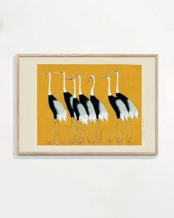 Discount Hannun Affiche Japanese Red-Crowned Crane Vintage