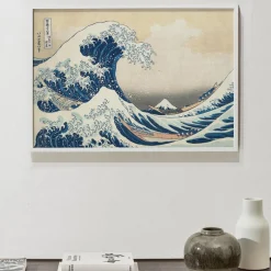 Fashion Hannun Affiche La Grande Vague de Kanagawa