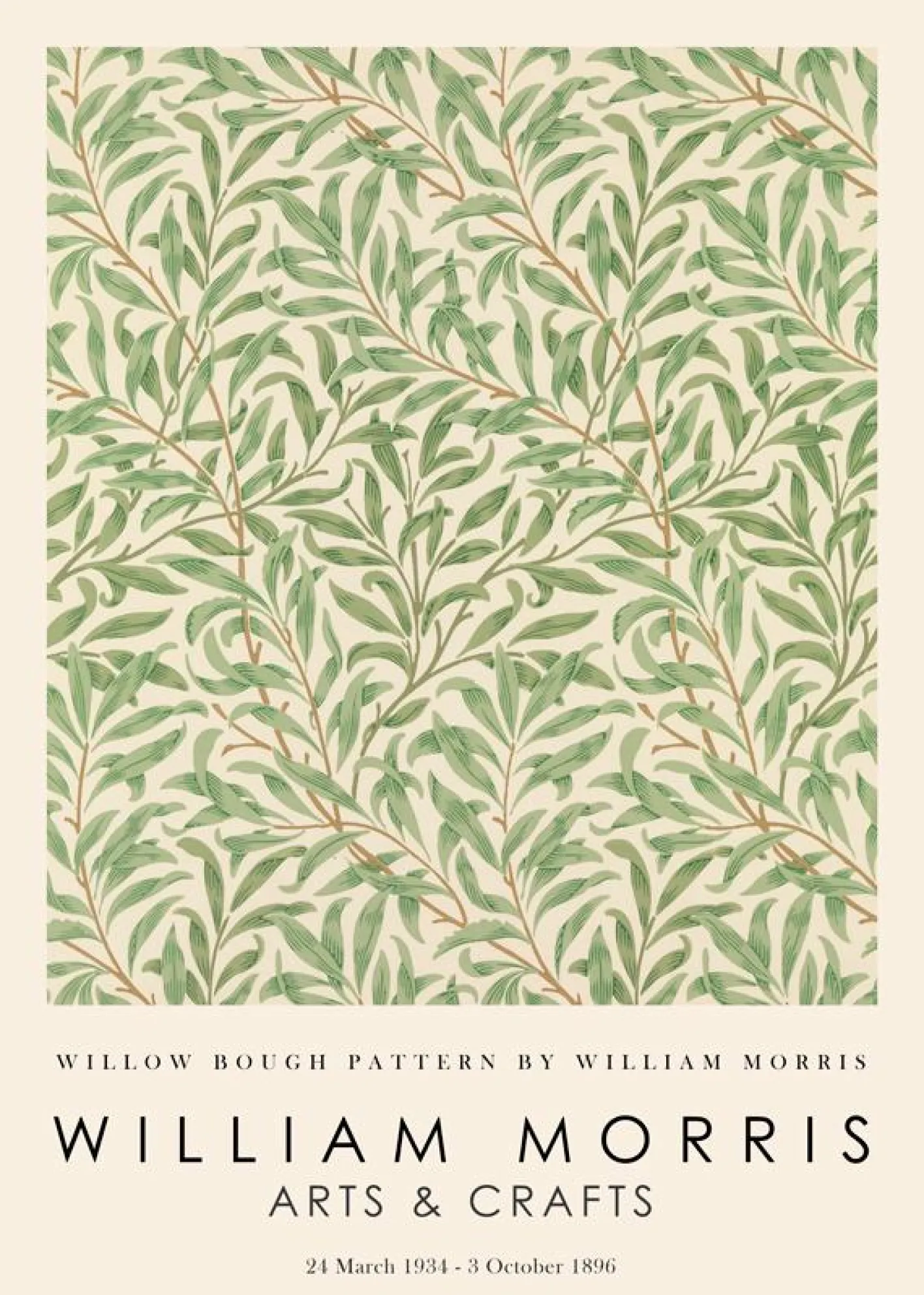 Shop Hannun Affiche Willow Bough Pattern