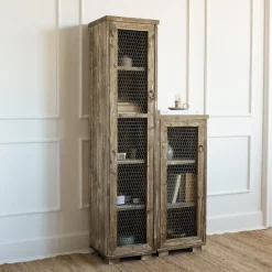 Cheap Hannun Armoire étroite Siem Noyerrustique