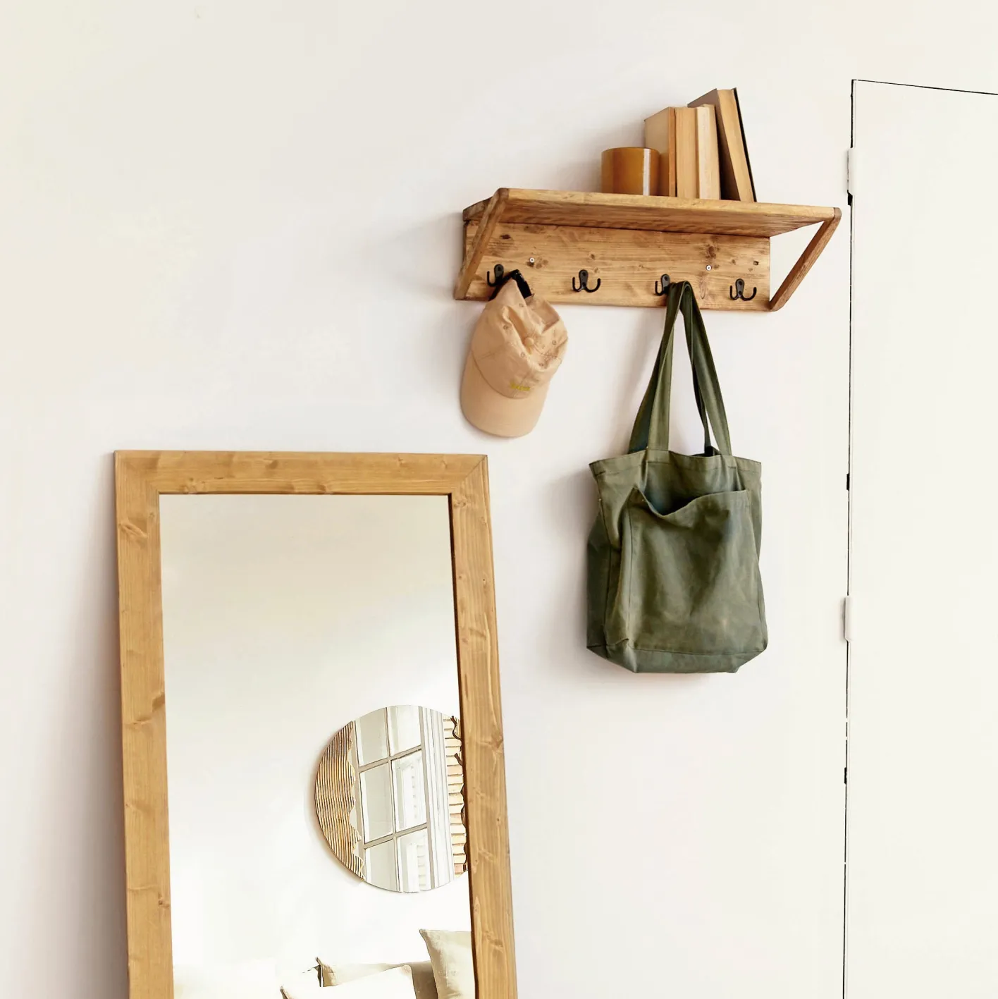 Sale Hannun Porte-manteau Oljon en bois recyclé