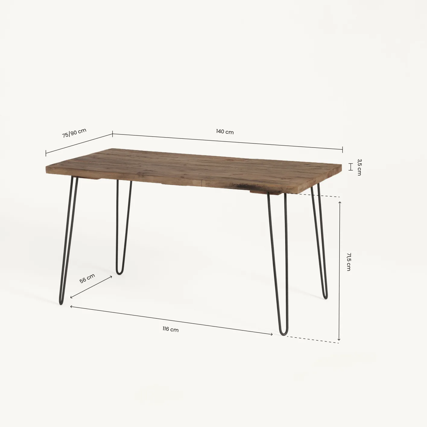 New Hannun Table à manger Yorel