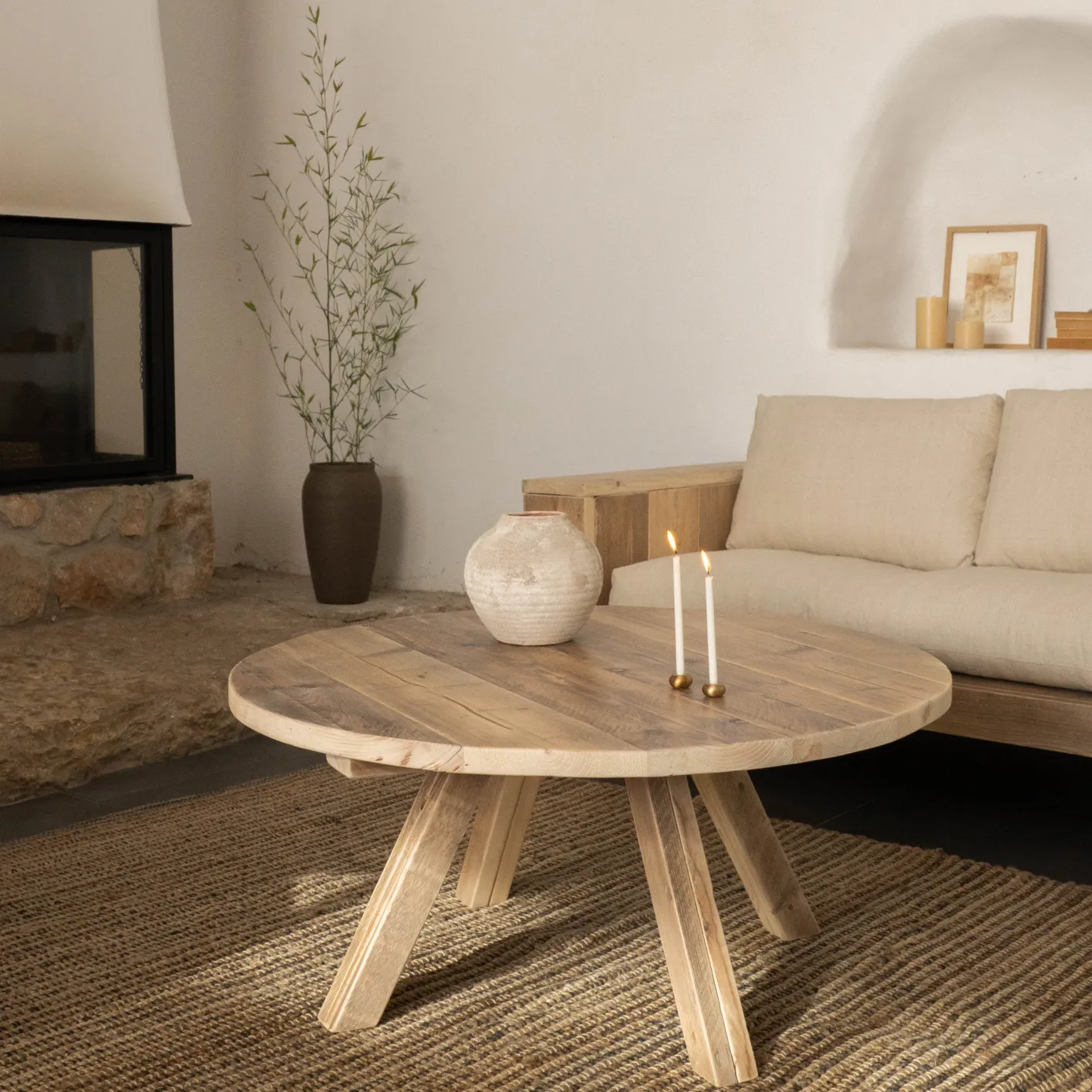 Sale Hannun Table basse ronde Amber