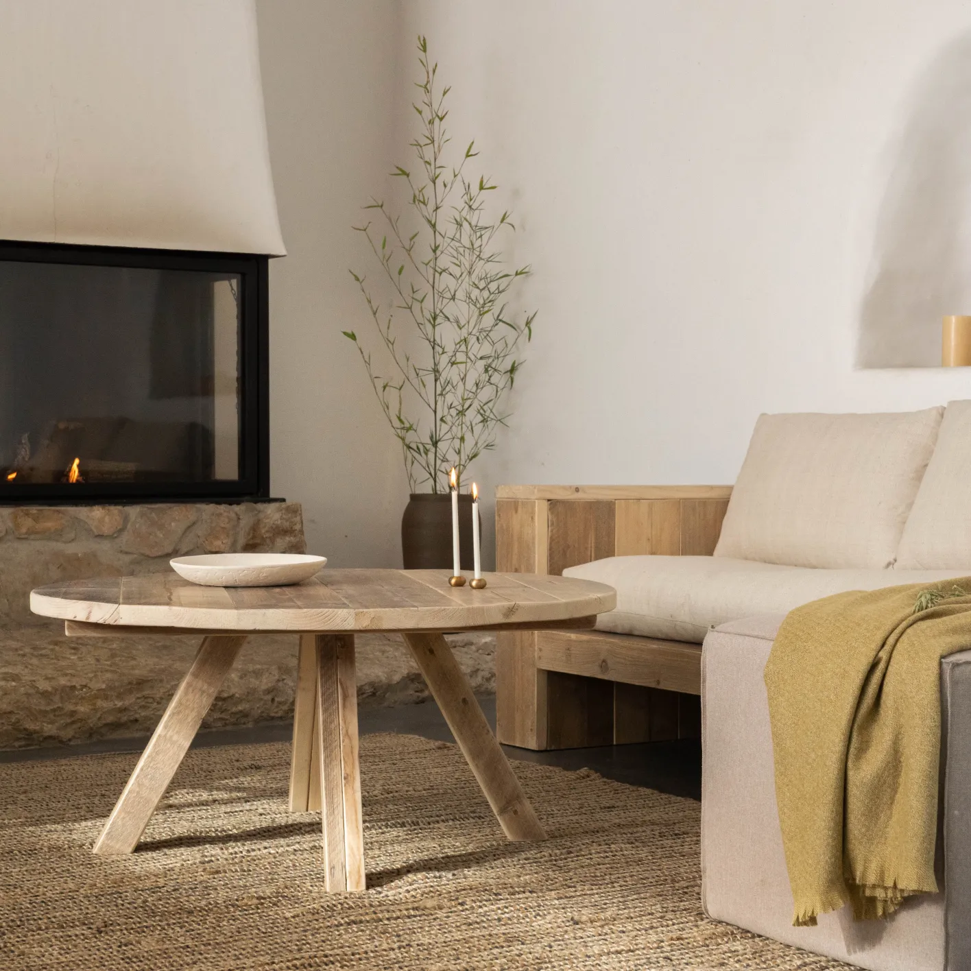 Sale Hannun Table basse ronde Amber