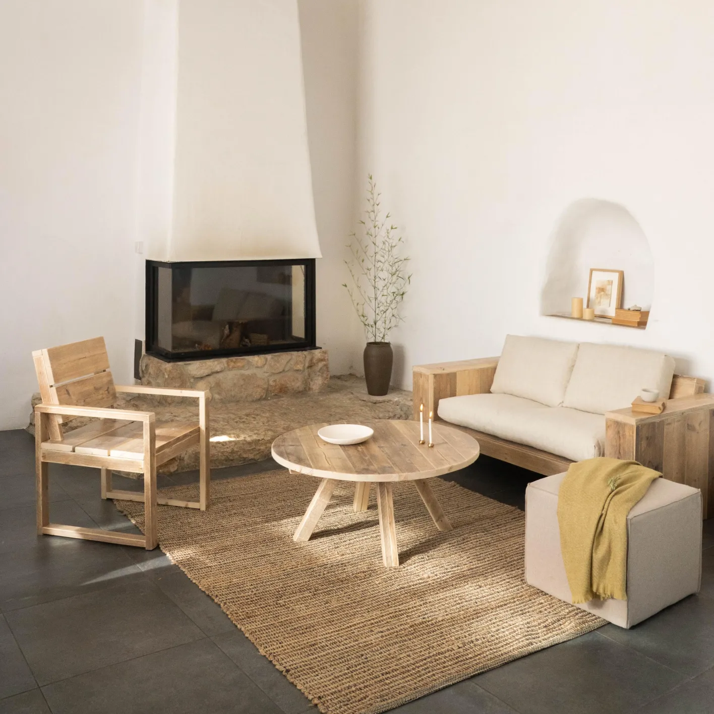 Sale Hannun Table basse ronde Amber