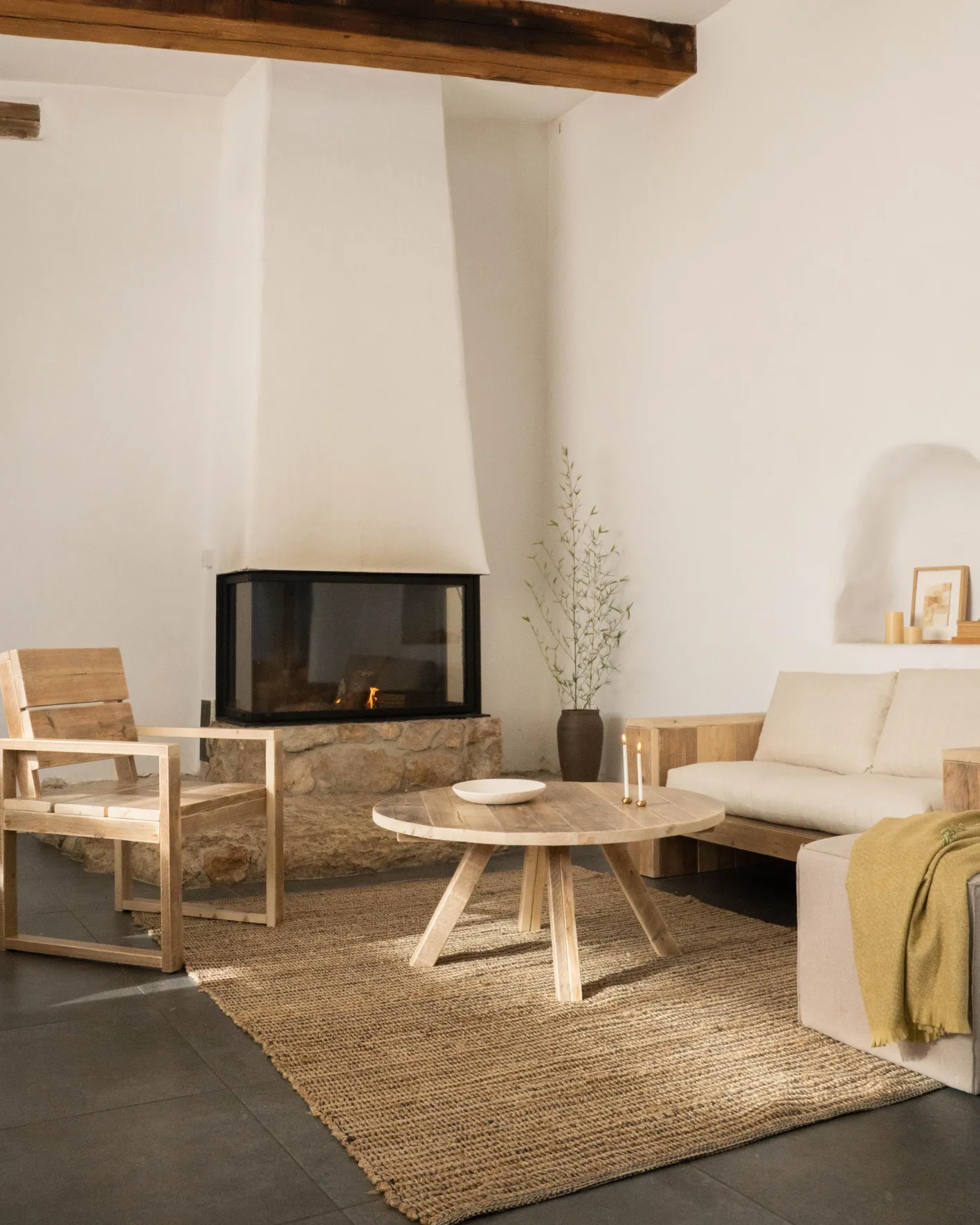 Sale Hannun Table basse ronde Amber