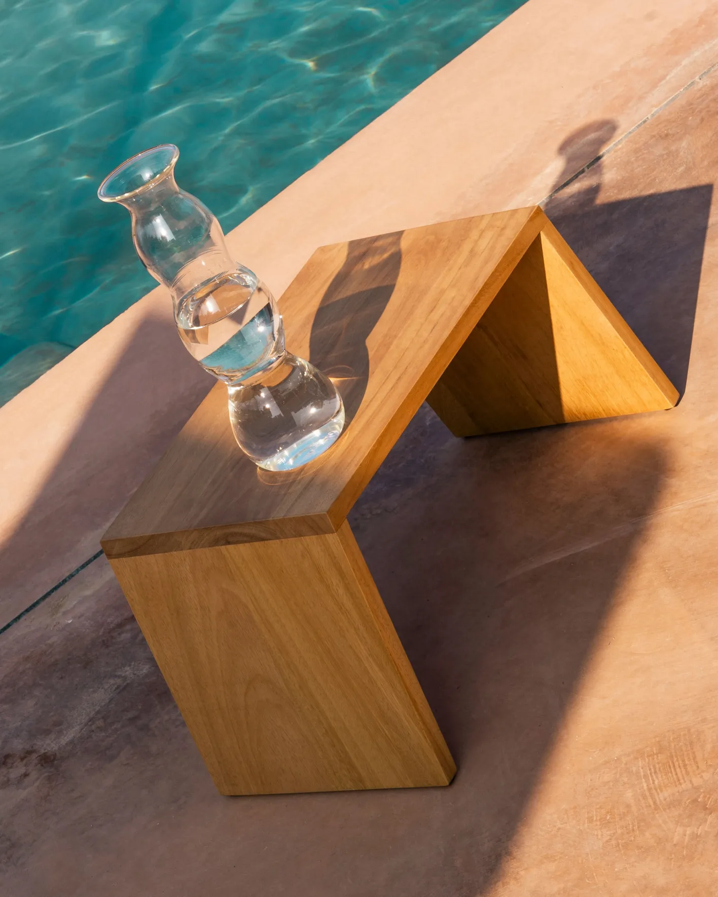 Outlet Hannun Table d'appoint extérieure Savina Iroko
