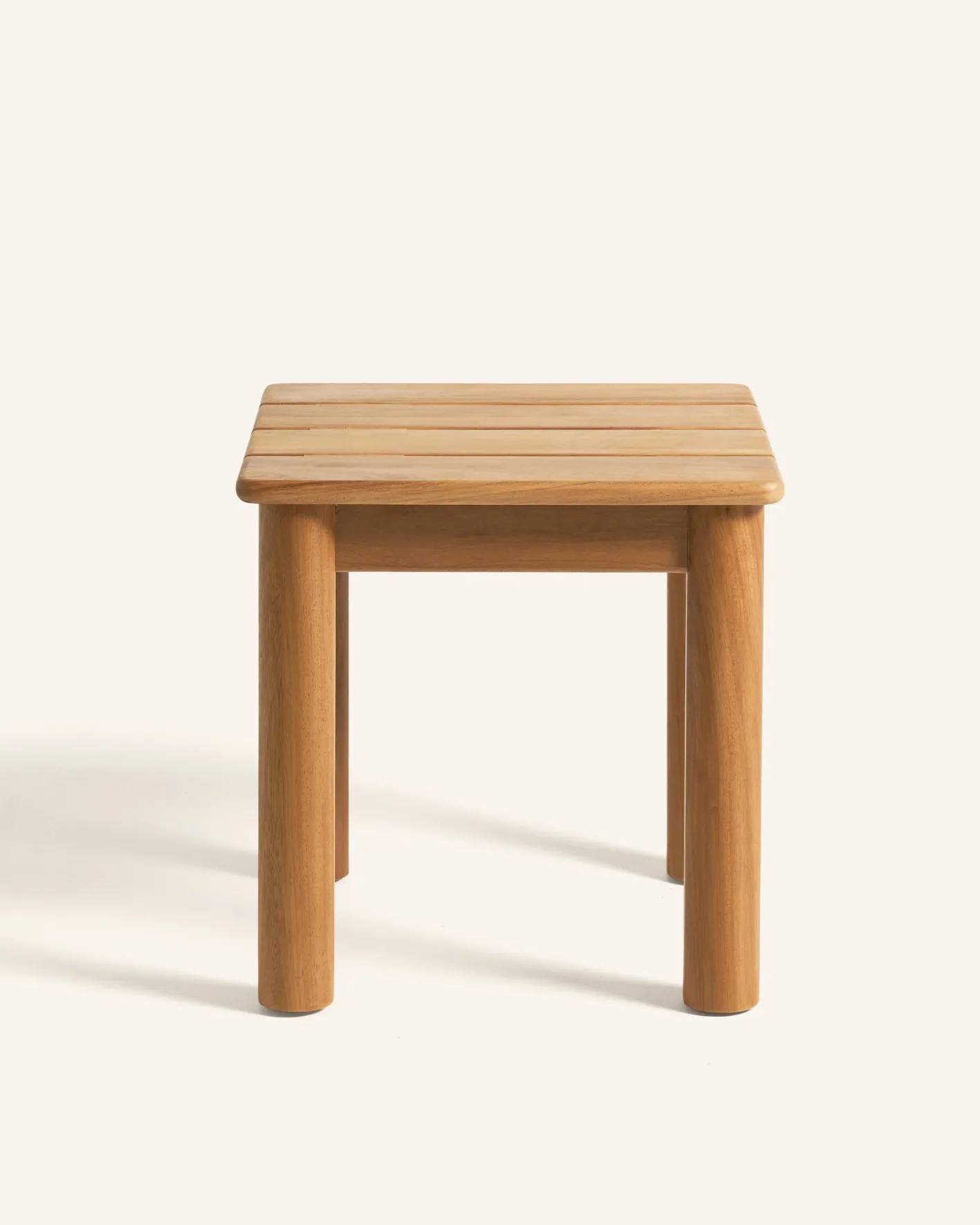 New Hannun Table d'appoint extérieure Raggio Iroko