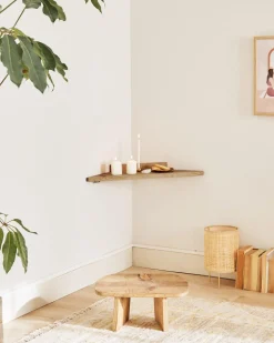 Flash Sale Hannun Étagère d'angle Erinome en bois récupéré