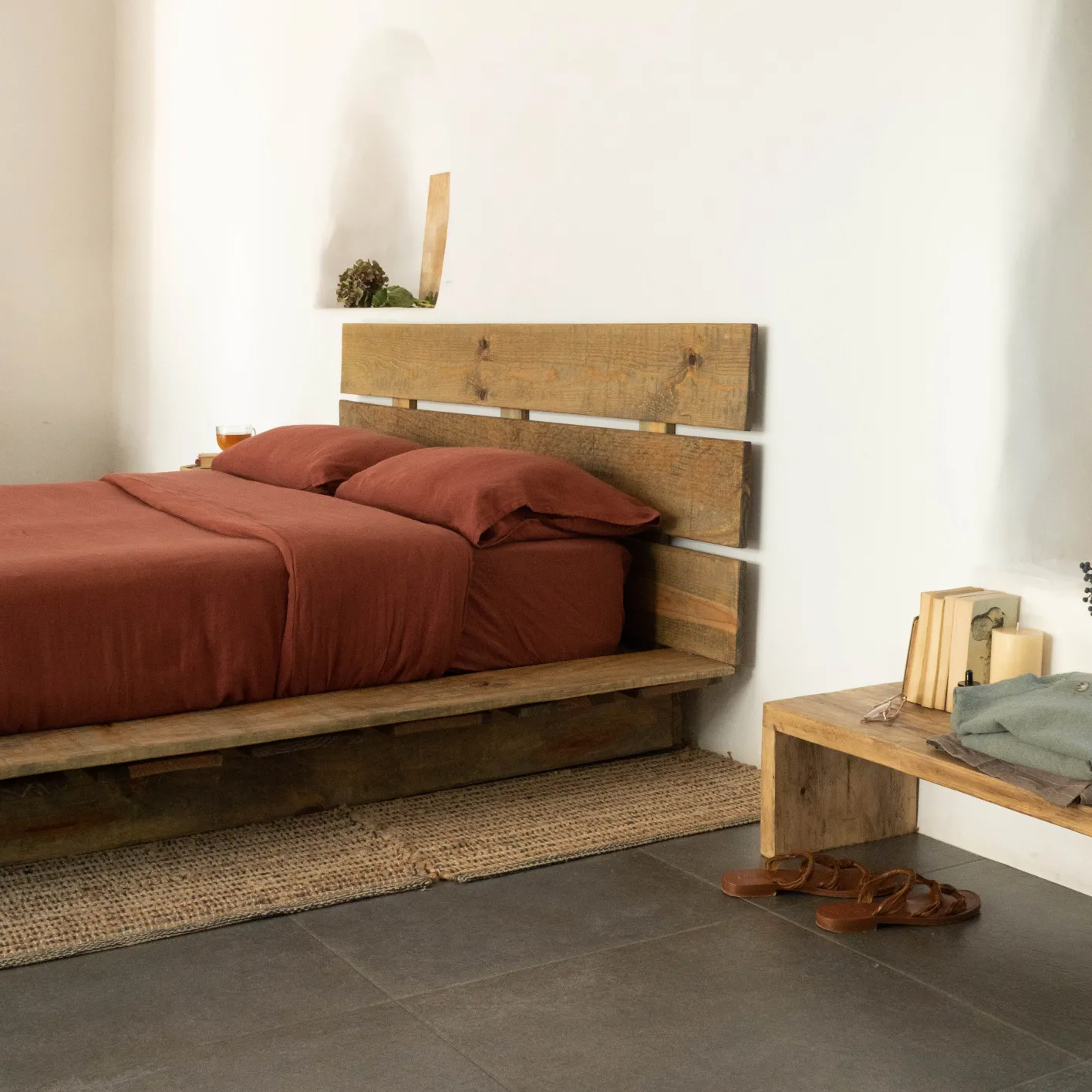 Best Hannun Tatami double avec tête de lit Anhelí