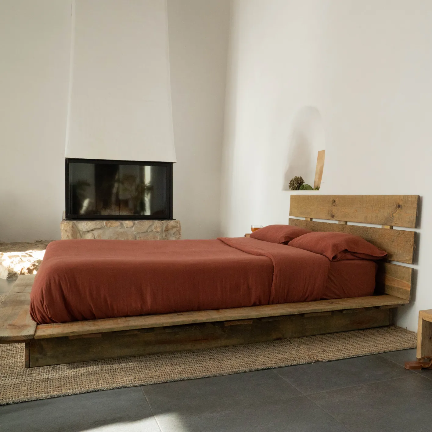 Best Hannun Tatami double avec tête de lit Anhelí